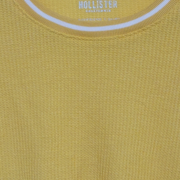 Hollister California Boyfriend T-shirt XS Yellow - Picture 7 of 14